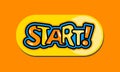 Cartoon start button