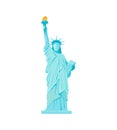 Cartoon Statue of Liberty. Vector Royalty Free Stock Photo