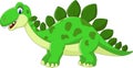 Cartoon Stegosaurus Dinosaur Royalty Free Stock Photo