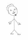 Cartoon stick figure drawing