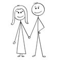 Cartoon of Happy Couple