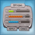 Cartoon Stone Control Panel For Ui Game