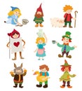 Cartoon story people icons