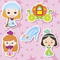 Cartoon story people icons Royalty Free Stock Photo