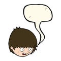 cartoon stressed face with speech bubble