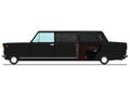 Cartoon stretch limo