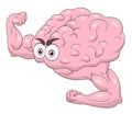 Cartoon strong brain