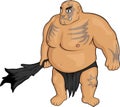 Cartoon strong Ogre