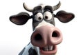 Cartoon-style cow with a goofy expression.