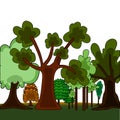 Cartoon style forest