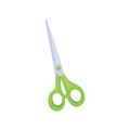 Cartoon style green scissors