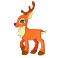 Cartoon style little deer