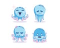 Cartoon style octopus emoji