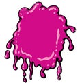 Cartoon style paint splat vector illustration Royalty Free Stock Photo