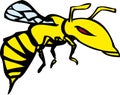 Cartoon-style wasp