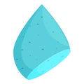 Cartoon style water drop falling down with air bubbles Royalty Free Stock Photo