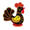 Cartoon stylized rooster