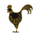 Cartoon stylized rooster