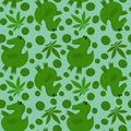 Cartoon summer animals seamless crocodile pattern for fabrics and wrapping paper and kids clothes print