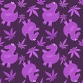 Cartoon summer animals seamless crocodile pattern for fabrics and wrapping paper and kids clothes print