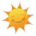 Cartoon Sun Face