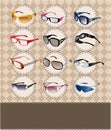 Cartoon sunglasses/glasses card