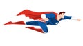 Cartoon Super hero flying