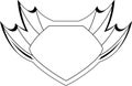 Cartoon Superhero Shield