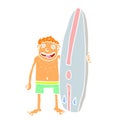 Cartoon surf illustration