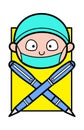 Cartoon Surgeon Pen Mascot