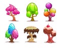 Cartoon sweet candy tree