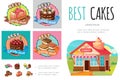 Cartoon Sweet Products Infographic Concept