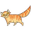 Cartoon tabby cat