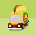 tacos truck vector illustration