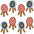 Cartoon Target Seamless Pattern Royalty Free Stock Photo