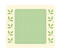 Cartoon task planner element isolated. Cute paper sticky note, to do list or memo message notepad paper sheet. Vector