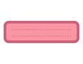 Cartoon task planner element isolated. Cute paper sticky note, to do list or memo message notepad paper sheet. Vector