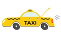 Cartoon taxi