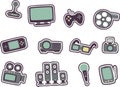 Cartoon technology icons 2