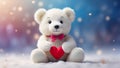 cartoon teddy bear toy hearts nature fun funny romance creative banner concept adorable