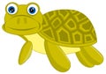 Cartoon of the terrapin on white background