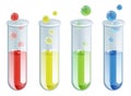 Cartoon Test Tubes Royalty Free Stock Photo