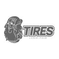 Cartoon tires logo template