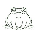 Cartoon toad drawing Royalty Free Stock Photo