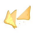 Cartoon Toast Bread Slice With Butter. Sandwich. Bread toast. Vector Illustration