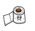 A Very Bored Cartoon Toilet Paper