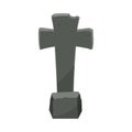 Cartoon Tombstone With RIP Illustration of a funny cartoon halloween tombstone for graveyard landscape with rest in