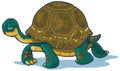 Cartoon Tortoise Walking Royalty Free Stock Photo