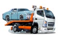 Cartoon tow truck Royalty Free Stock Photo