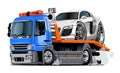 Cartoon tow truck Royalty Free Stock Photo